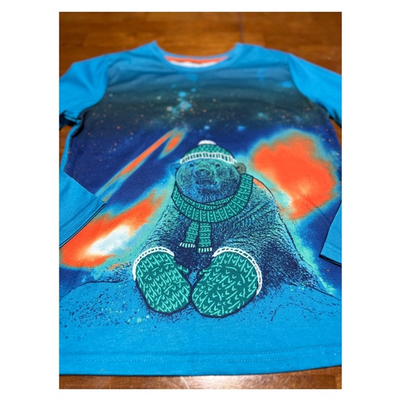 Never Worn Cat & Jack Polar Bear Long Sleeve Pajama Set, Size Medium 8/10 - Picture 2 of 5